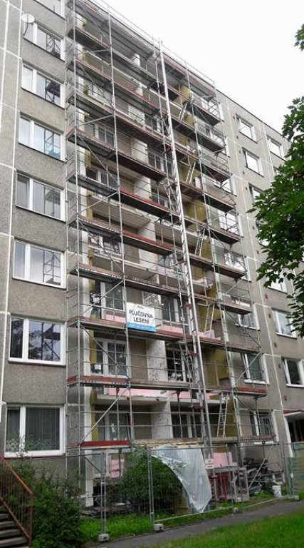 Rekonstrukce lodžií panelového domu v České Třebové